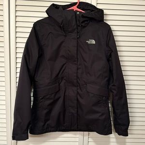 North Face Women's Medium Double Layer Winter Coat Black
